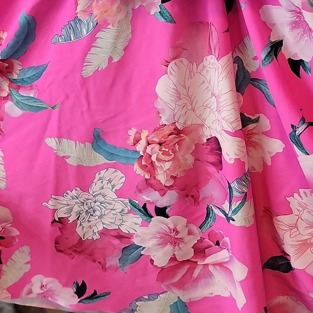 Torrid Size 1 Swim Dress Floral Side Tie - Picture 7 of 7